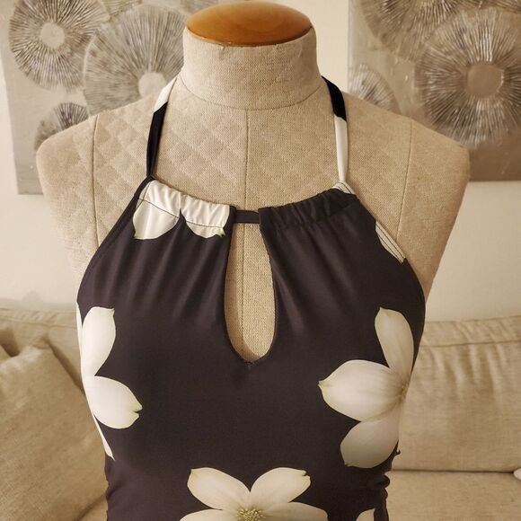 Ralph Lauren Villa Floral High Neck Halterkini Top - Picture 5 of 16